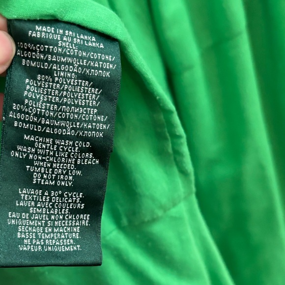 LAUREN Ralph Lauren - Vibrant Green Tiered A-Line/Full Skirt (crepe, gauze) - Picture 8 of 10